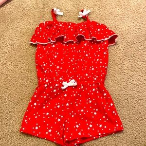 π5/$20π Red and White Star romper